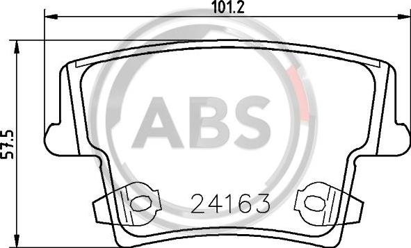 A.B.S. P11018 - Гальмівні колодки, дискові гальма autozip.com.ua