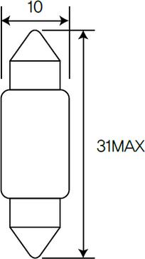 ACDelco AC6411F - Лампа, лампа читання autozip.com.ua