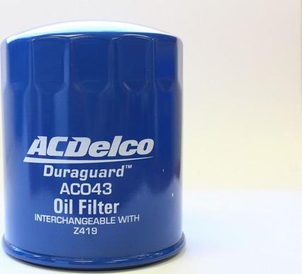 ACDelco AC043 - Масляний фільтр autozip.com.ua