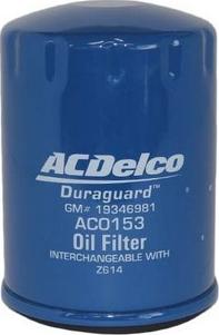 ACDelco AC0153 - Масляний фільтр autozip.com.ua