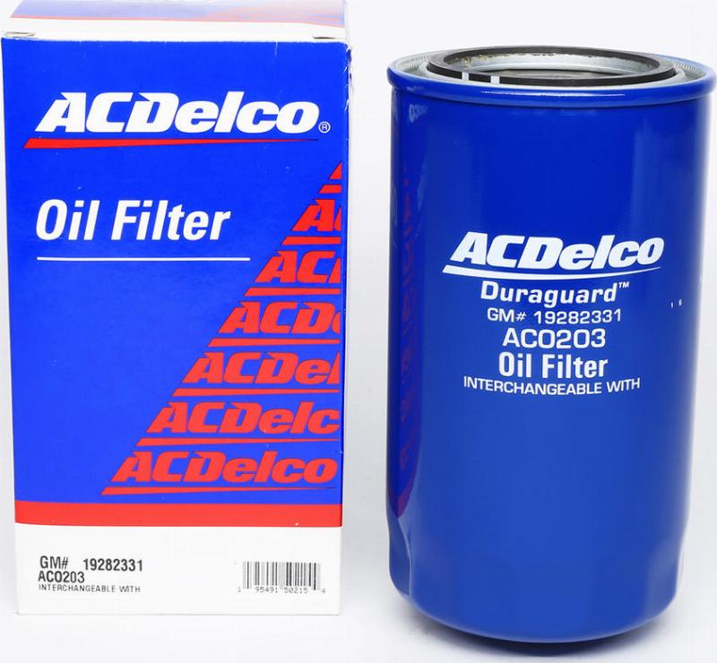 ACDelco AC0203 - Масляний фільтр autozip.com.ua