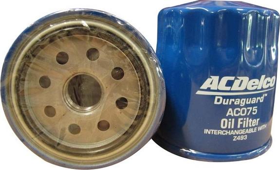 ACDelco AC075 - Масляний фільтр autozip.com.ua