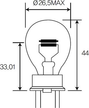ACDelco AC3157 - Лампа розжарювання, ліхтар сигналу гальма / задній габаритний autozip.com.ua