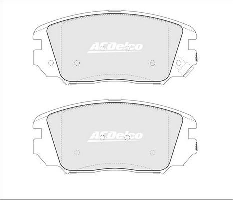 ACDelco ACD1924 - Гальмівні колодки, дискові гальма autozip.com.ua