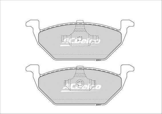 ACDelco ACD1387 - Гальмівні колодки, дискові гальма autozip.com.ua