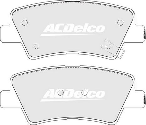 ACDelco ACD2088 - Гальмівні колодки, дискові гальма autozip.com.ua