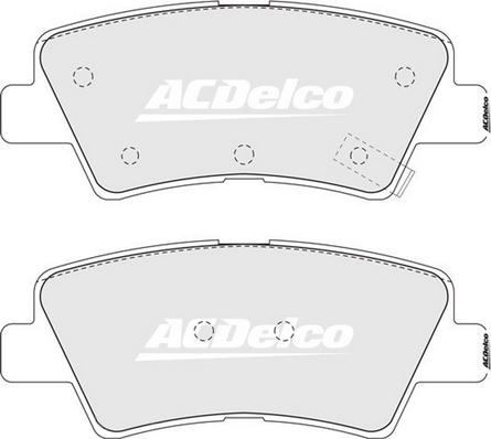 ACDelco ACD2076 - Гальмівні колодки, дискові гальма autozip.com.ua