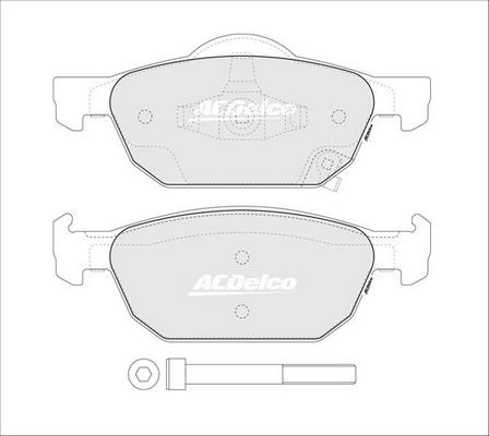 ACDelco ACD2308 - Гальмівні колодки, дискові гальма autozip.com.ua