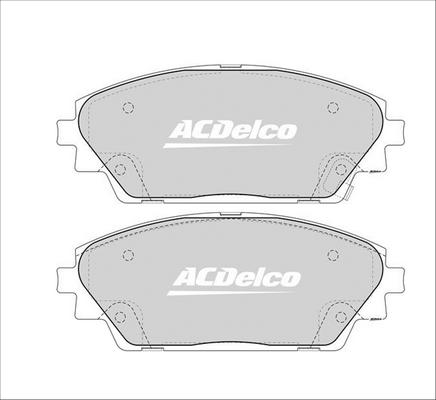 ACDelco ACD2330 - Гальмівні колодки, дискові гальма autozip.com.ua