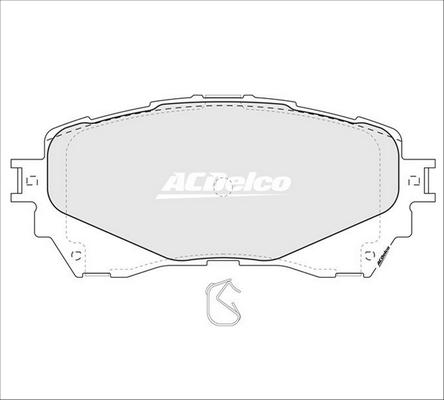 ACDelco ACD2293 - Гальмівні колодки, дискові гальма autozip.com.ua