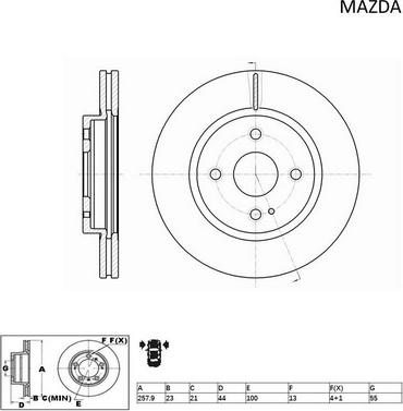 ACDelco ACDR2568 - Гальмівний диск autozip.com.ua