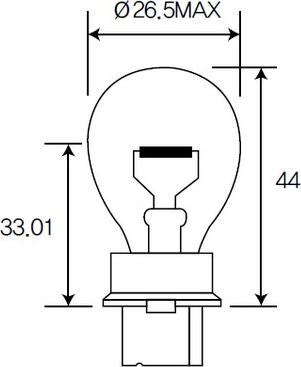 ACDelco ACT25 - Лампа розжарювання, ліхтар покажчика повороту autozip.com.ua