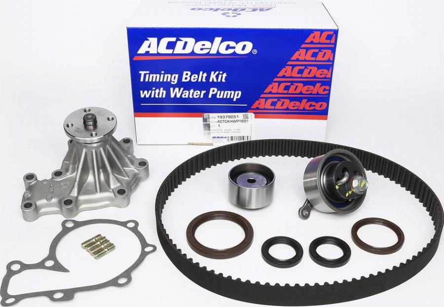 ACDelco ACTCKHWP1601 - Водяний насос + комплект зубчатого ременя autozip.com.ua