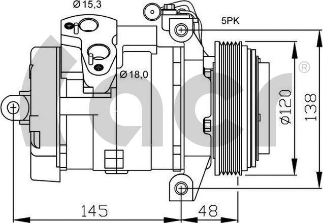 ACR 134511 - Компресор, кондиціонер autozip.com.ua