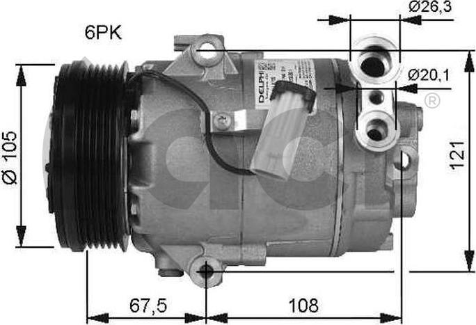 ACR 133188R - Компресор, кондиціонер autozip.com.ua