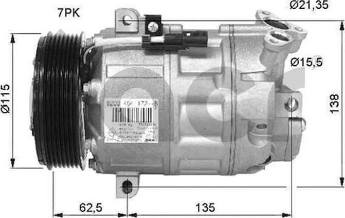 ACR 132914R - Компресор, кондиціонер autozip.com.ua