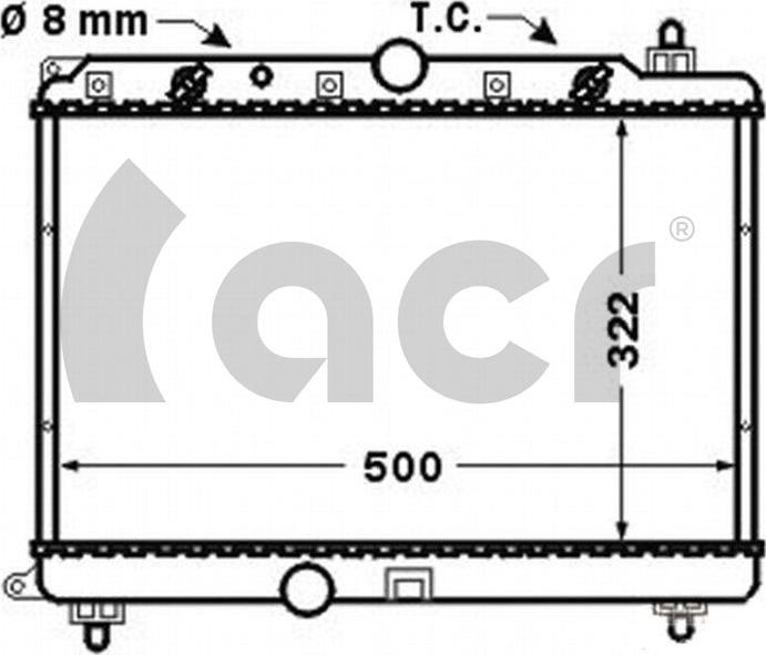 ACR 300900 - Конденсатор, кондиціонер autozip.com.ua