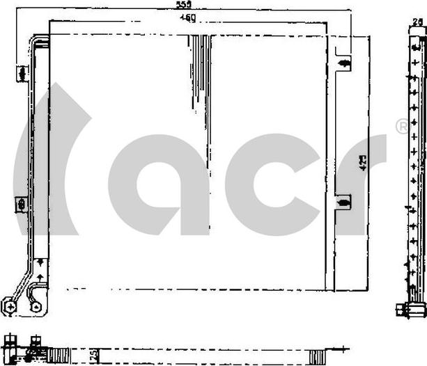 ACR 300444 - Конденсатор, кондиціонер autozip.com.ua