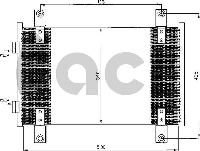 ACR 300543 - Конденсатор, кондиціонер autozip.com.ua