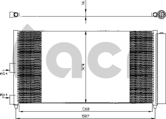 ACR 300542 - Конденсатор, кондиціонер autozip.com.ua