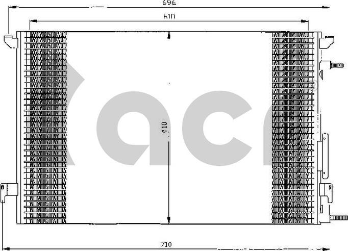 ACR 300500 - Конденсатор, кондиціонер autozip.com.ua