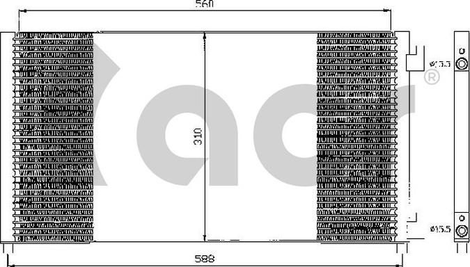 ACR 300503 - Конденсатор, кондиціонер autozip.com.ua