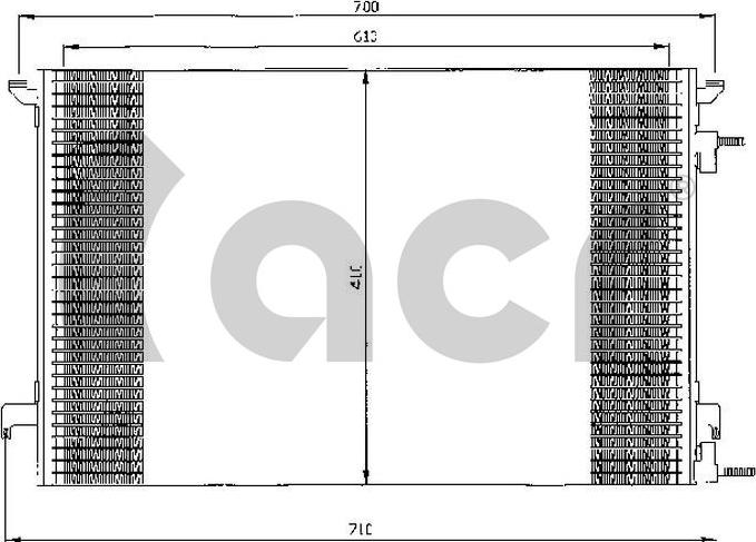 ACR 300512 - Конденсатор, кондиціонер autozip.com.ua