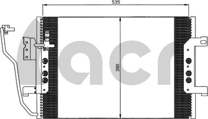 ACR 300584 - Конденсатор, кондиціонер autozip.com.ua