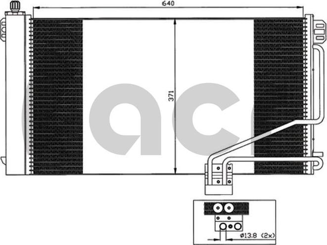 ACR 300581 - Конденсатор, кондиціонер autozip.com.ua