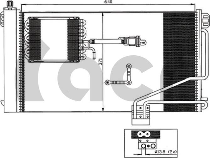 ACR 300582 - Конденсатор, кондиціонер autozip.com.ua