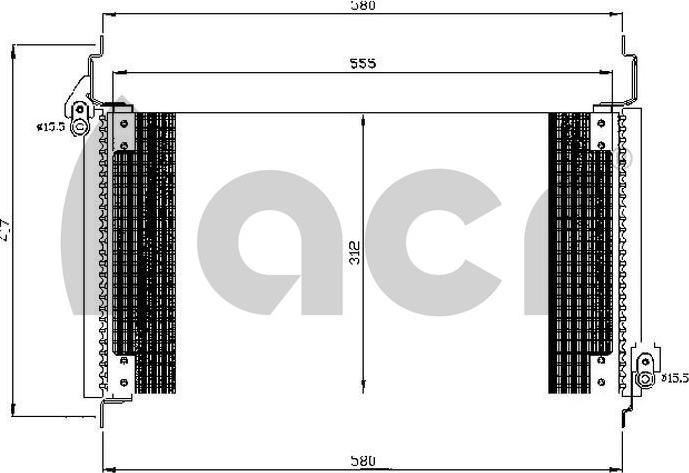 ACR 300533 - Конденсатор, кондиціонер autozip.com.ua