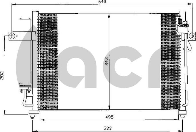 ACR 300520 - Конденсатор, кондиціонер autozip.com.ua