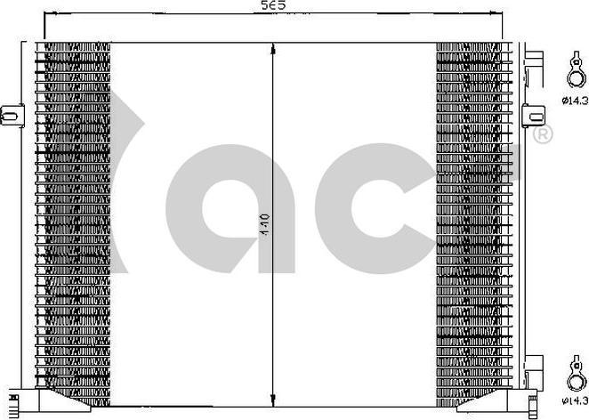 ACR 300527 - Конденсатор, кондиціонер autozip.com.ua