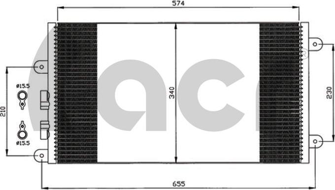 ACR 300571 - Конденсатор, кондиціонер autozip.com.ua