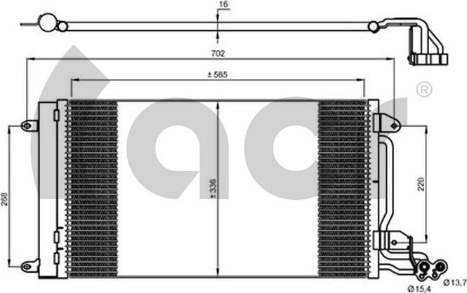 ACR 300669 - Конденсатор, кондиціонер autozip.com.ua