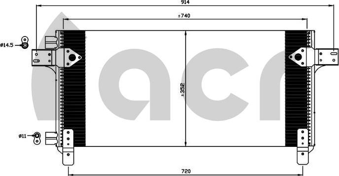 ACR 300660 - Конденсатор, кондиціонер autozip.com.ua