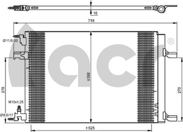 ACR 300663 - Конденсатор, кондиціонер autozip.com.ua