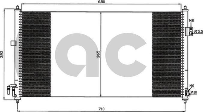 ACR 300601 - Конденсатор, кондиціонер autozip.com.ua
