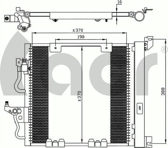 ACR 300620 - Конденсатор, кондиціонер autozip.com.ua