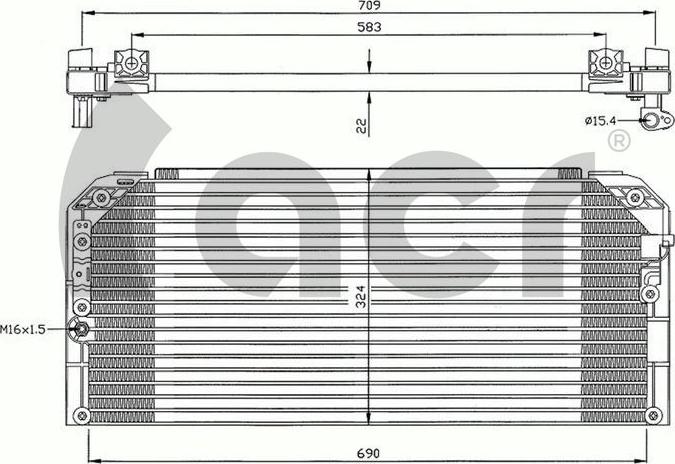 ACR 300627 - Конденсатор, кондиціонер autozip.com.ua