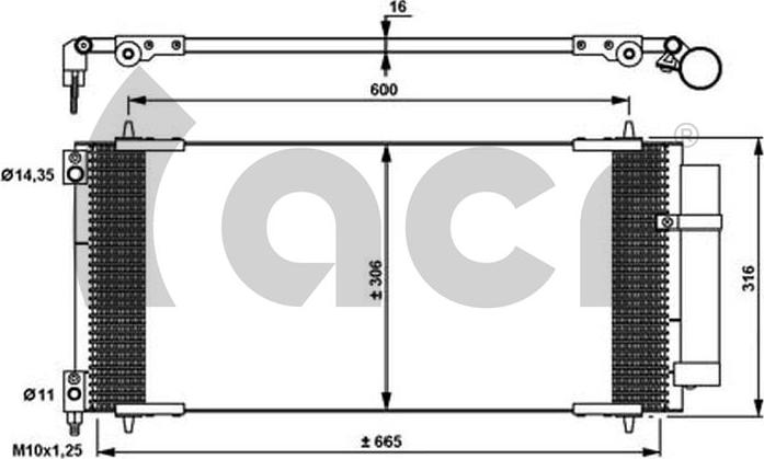 ACR 300679 - Конденсатор, кондиціонер autozip.com.ua
