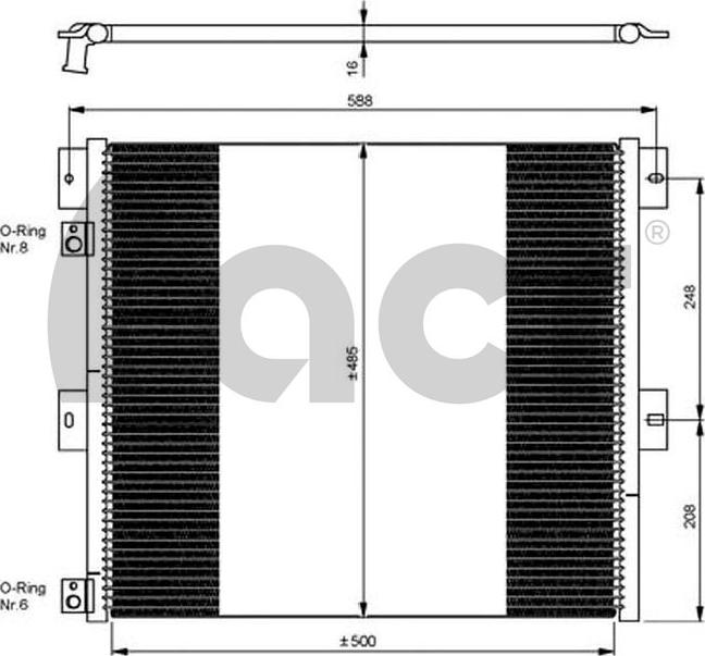 ACR 300674 - Конденсатор, кондиціонер autozip.com.ua