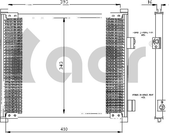 ACR 300055 - Конденсатор, кондиціонер autozip.com.ua