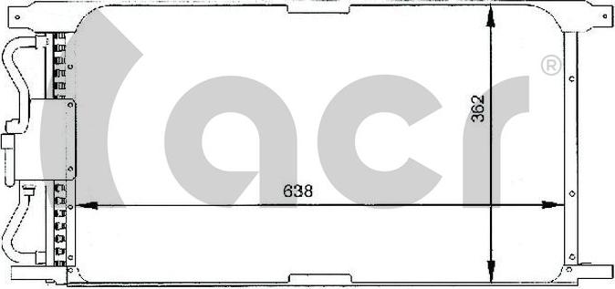 ACR 300061 - Конденсатор, кондиціонер autozip.com.ua