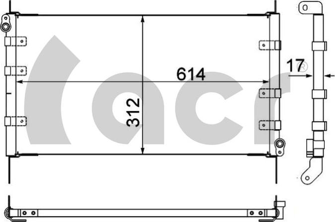 ACR 300176 - Конденсатор, кондиціонер autozip.com.ua