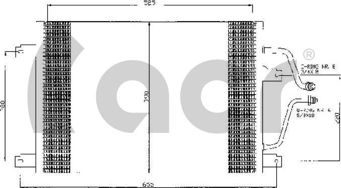 ACR 300344 - Конденсатор, кондиціонер autozip.com.ua