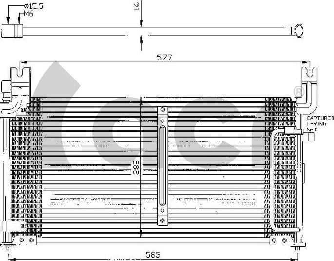 ACR 300342 - Конденсатор, кондиціонер autozip.com.ua
