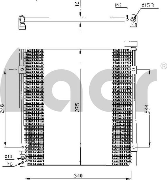 ACR 300300 - Конденсатор, кондиціонер autozip.com.ua