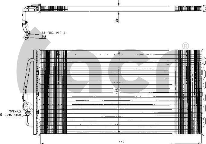 ACR 300312 - Конденсатор, кондиціонер autozip.com.ua