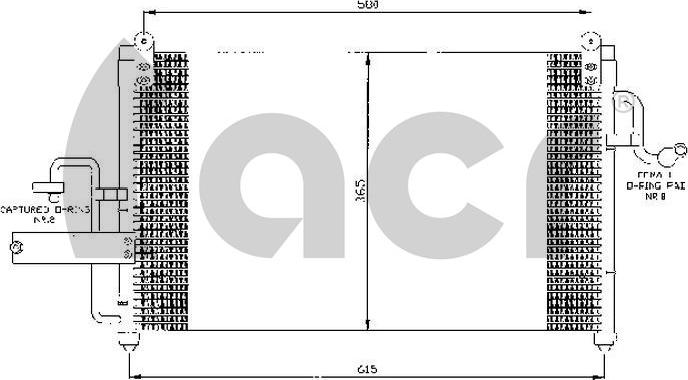 ACR 300384 - Конденсатор, кондиціонер autozip.com.ua